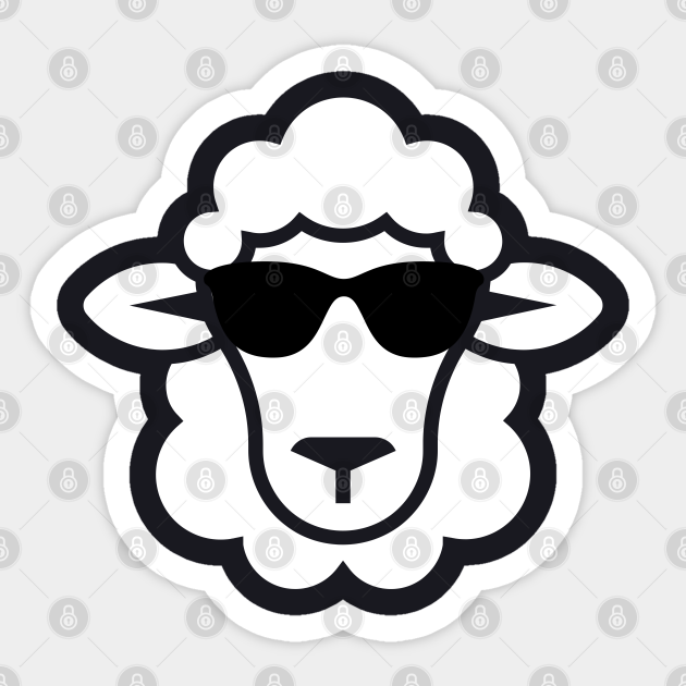 Cool Badass Sheep With Sunglasses Cool Badass Sheep With Sunglasses